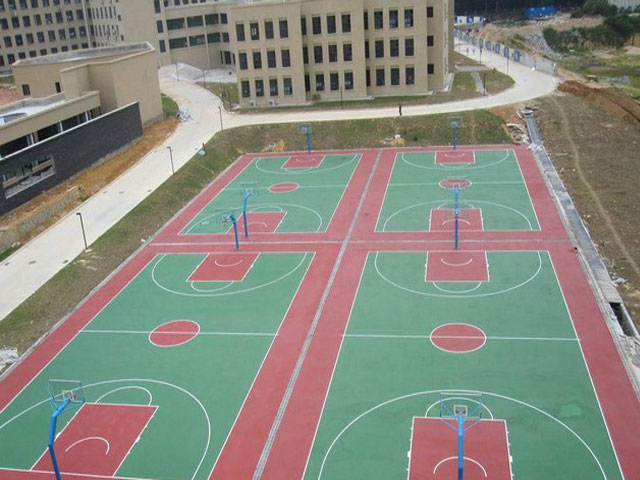 閘北塑膠籃球場(chǎng)